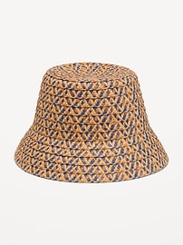 Image number 2 showing, Straw Bucket Hat for Women