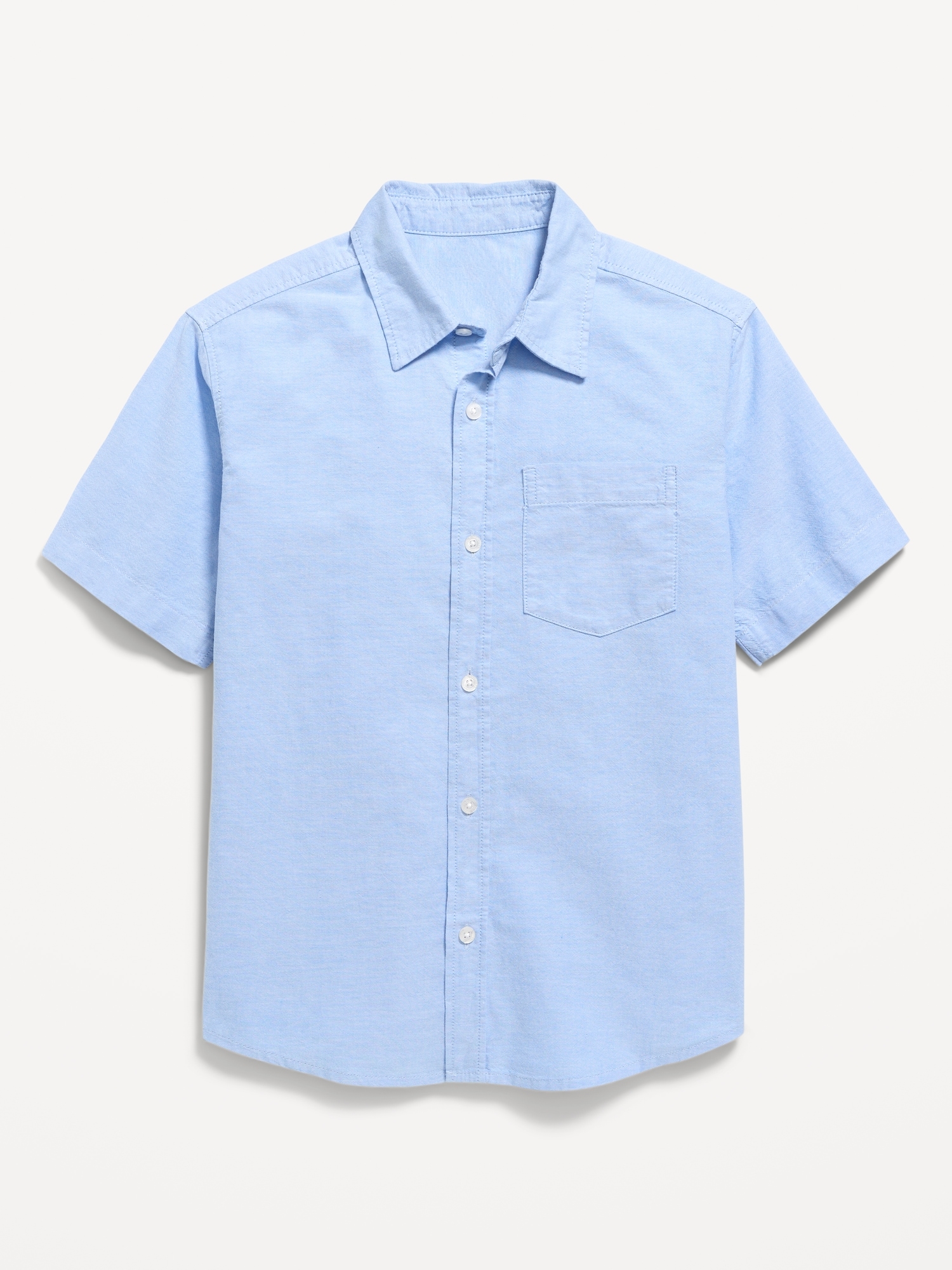 Рубашка Old Navy Short-Sleeve Pocket Oxford Shirt для мальчиков, цвет: Синий — фото 2