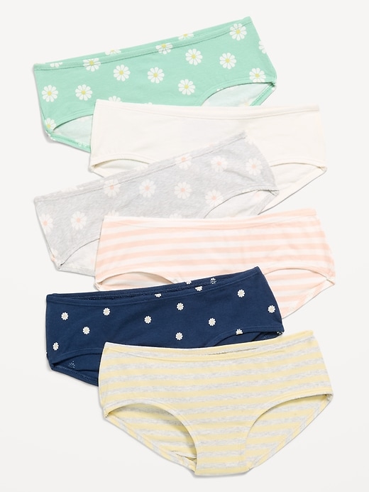 Image number 1 showing, Hipster Underwear 6-Pack for Girls