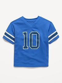 Image number 1 showing, Oversized Mesh Graphic Football T-Shirt for Toddler Boys