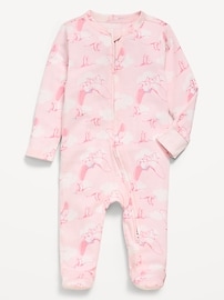 Image number 1 showing, Disney© Dumbo 2-Way-Zip Sleep & Play Footed One-Piece for Baby