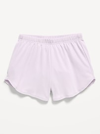 Image number 4 showing, High-Waisted Mesh Dolphin-Hem Shorts for Girls