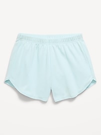 Image number 2 showing, High-Waisted Mesh Dolphin-Hem Shorts for Girls