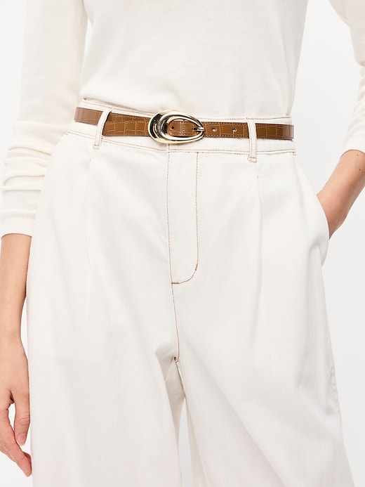 Image number 2 showing, Sculptural Buckle Belt