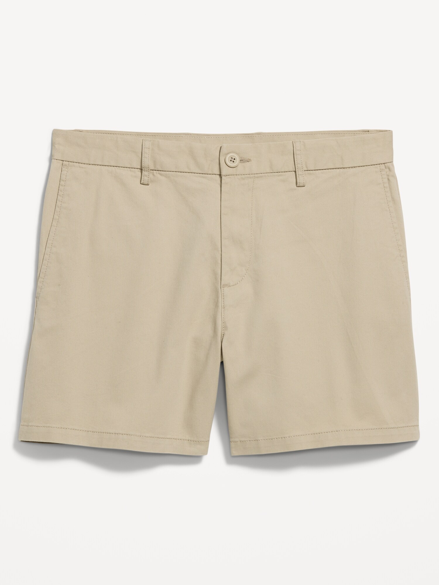 Мужские шорты Old Navy Slim Built-In Flex Rotation Chino Shorts -- 5-inch inseam, цвет: Серо-бежевый — фото 5