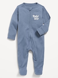 Image number 1 showing, 2-Way-Zip Sleep & Play Footed One-Piece for Baby