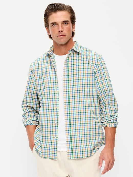 Image number 1 showing, Classic Fit Everyday Plaid Poplin Shirt