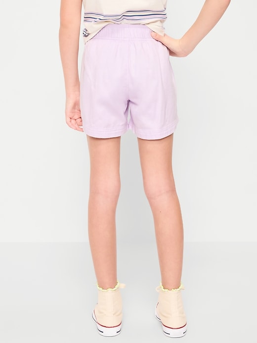 Image number 2 showing, High-Waisted Pull-On Twill Shorts for Girls