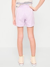 Image number 2 showing, High-Waisted Pull-On Twill Shorts for Girls