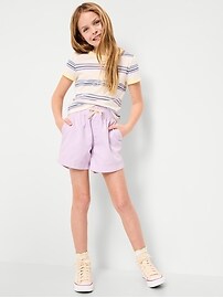 Image number 3 showing, High-Waisted Pull-On Twill Shorts for Girls
