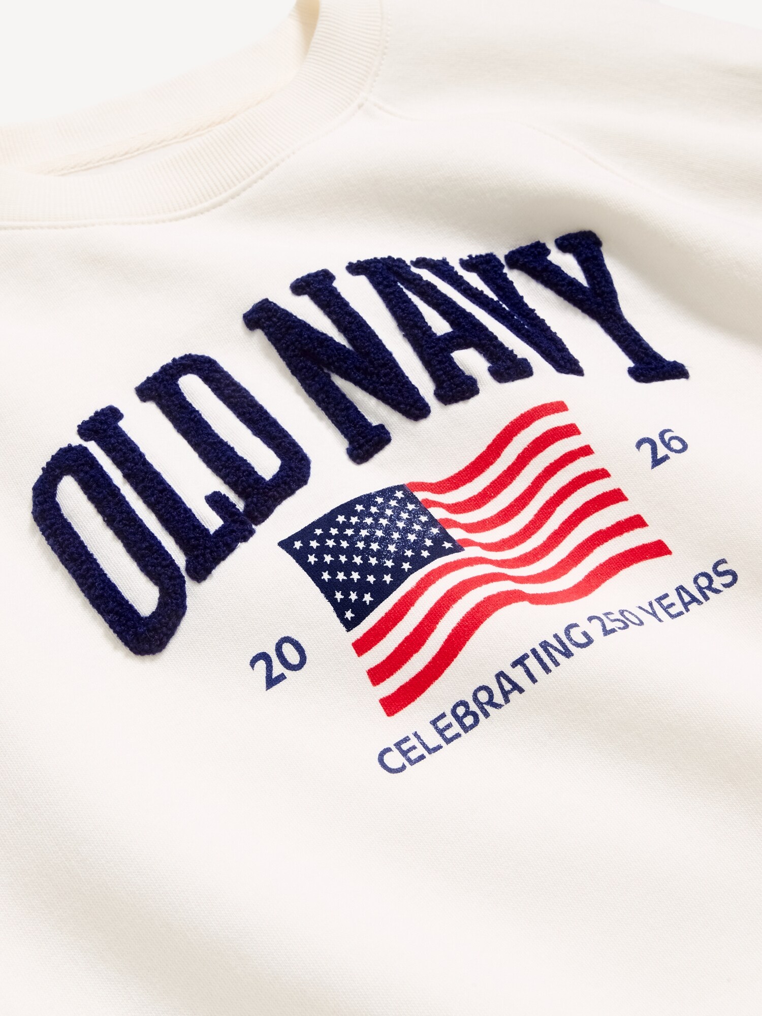 Женская толстовка Old Navy Flag Logo Graphic, цвет: Яркий белый — фото 5