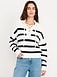 Seaside Cotton Lace-Up Collar Sweater - image 2