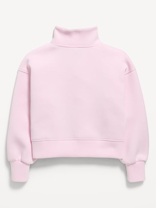 Image number 2 showing, Half-Zip Bounce Fleece Pullover Sweatshirt for Girls