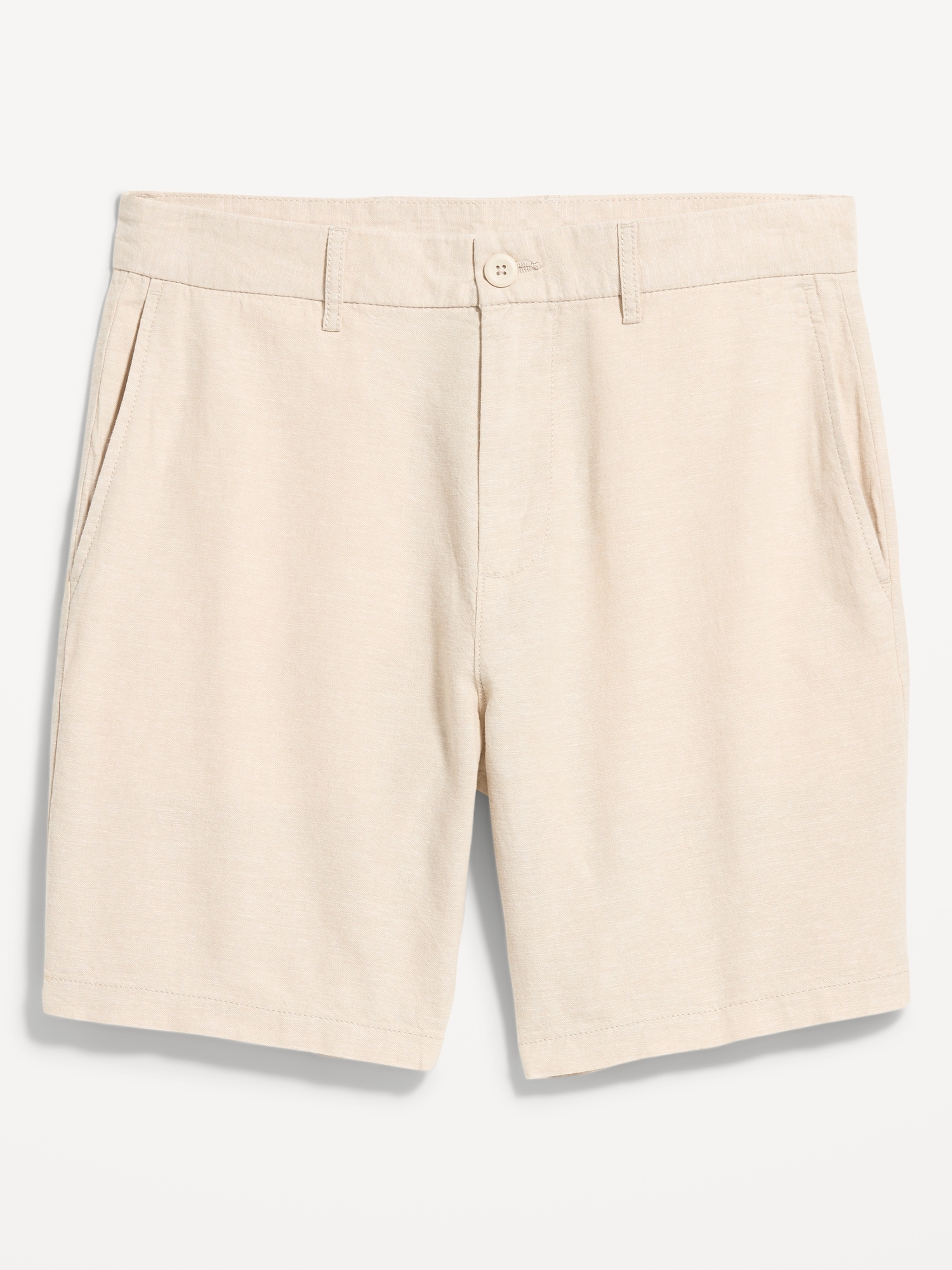 Мужские шорты Old Navy Slim Built-In Flex Rotation Chino Shorts -- 8-inch inseam, цвет: Серо-бежевый