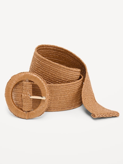 Image number 1 showing, Raffia Belt