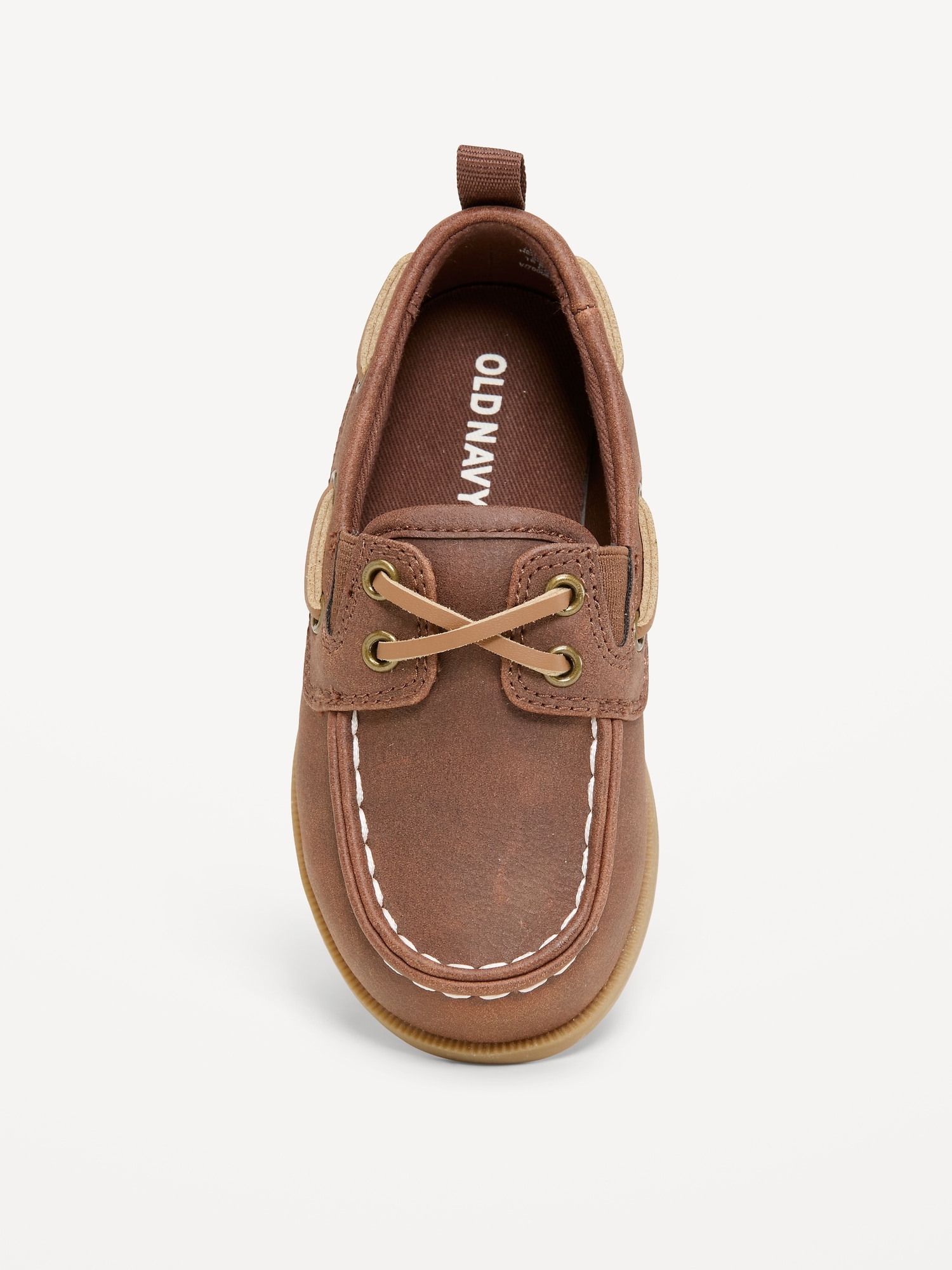 Faux-Suede Boat Shoes for Toddler Boys