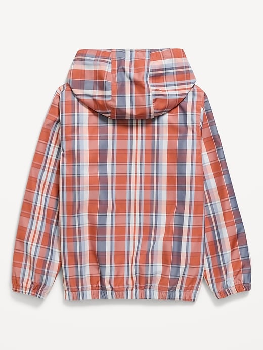 Image number 3 showing, Water-Resistant Plaid Zip-Front Jacket for Boys