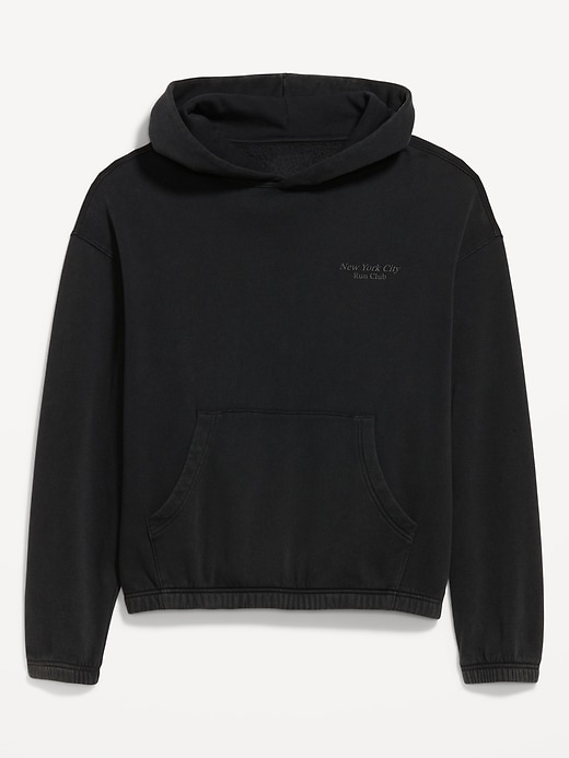 Image number 1 showing, Oversized Washed Cropped Hoodie