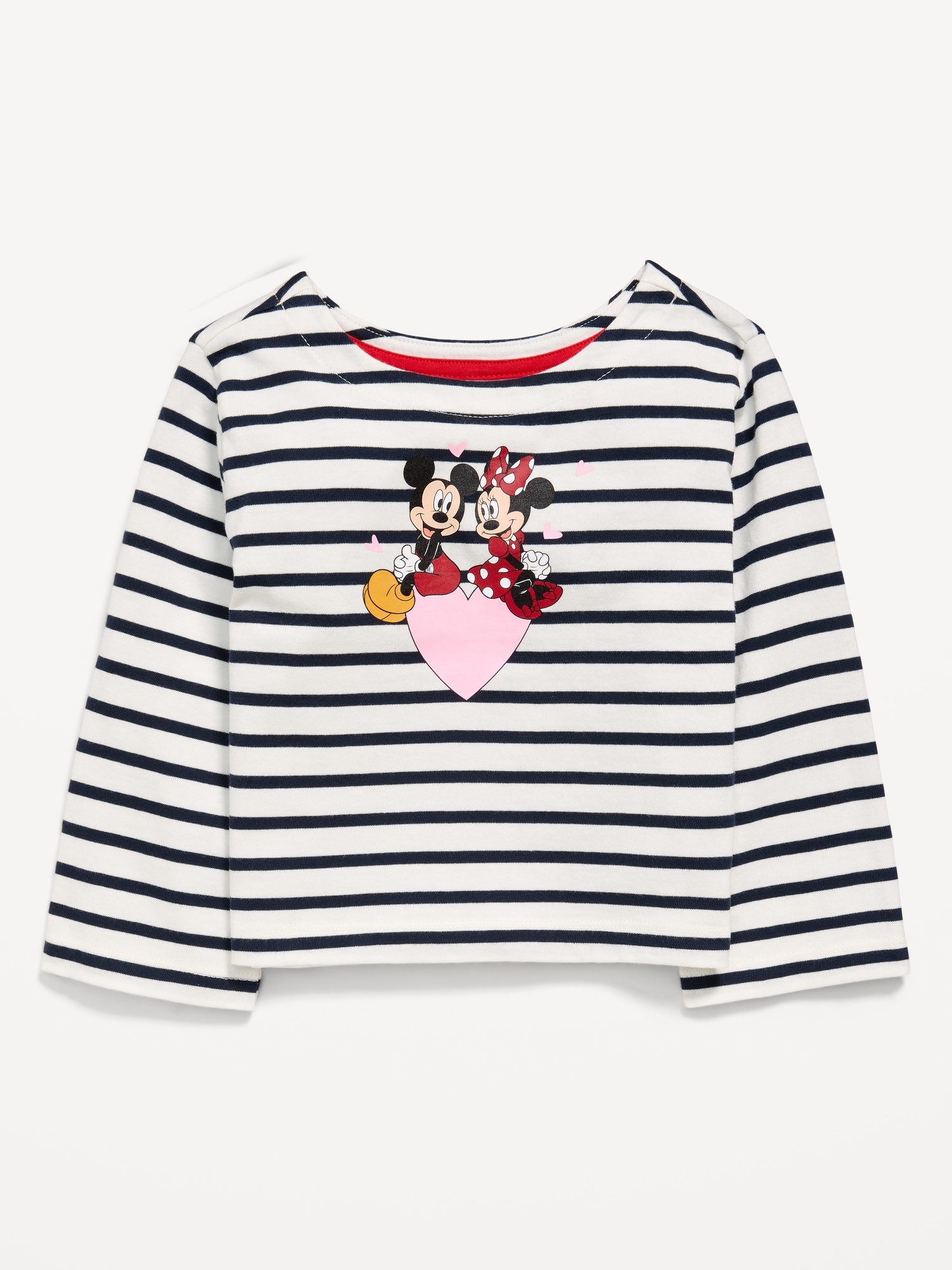 Old Navy x Disney Mickey Mouse & Minnie Boxy Boat-Neck T-Shirt for Toddler Girls