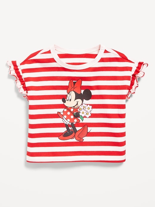 Image number 2 showing, Old Navy x Disney Minnie Mouse Ruffle-Sleeve T-Shirt for Toddler Girls