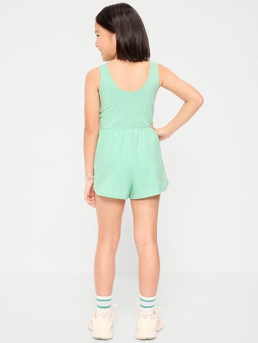 Image number 2 showing, PowerChill Sleeveless Ruffle-Trim Romper for Girls