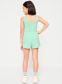 Image number 2 showing, PowerChill Sleeveless Ruffle-Trim Romper for Girls