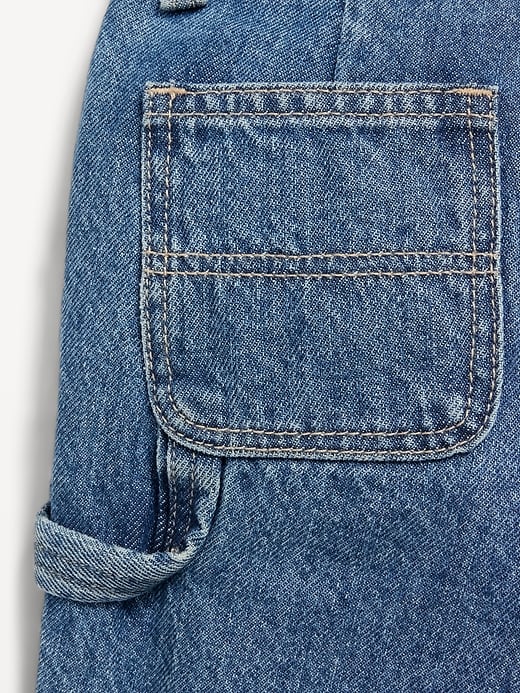 Image number 5 showing, Baggy Carpenter Utility Jean Shorts for Toddler Boys