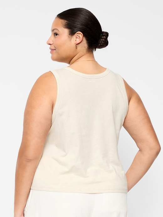 Image number 7 showing, Relaxed Scoop-Neck Tank Top