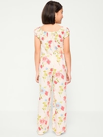 Image number 2 showing, Short-Sleeve Jumpsuit for Girls