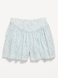 Image number 2 showing, Printed Pull-On Shorts for Girls