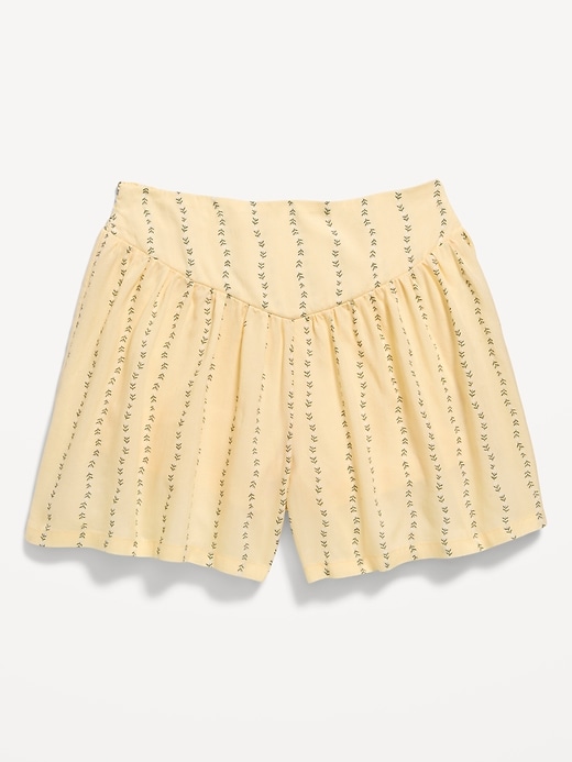 Image number 2 showing, Printed Pull-On Shorts for Girls
