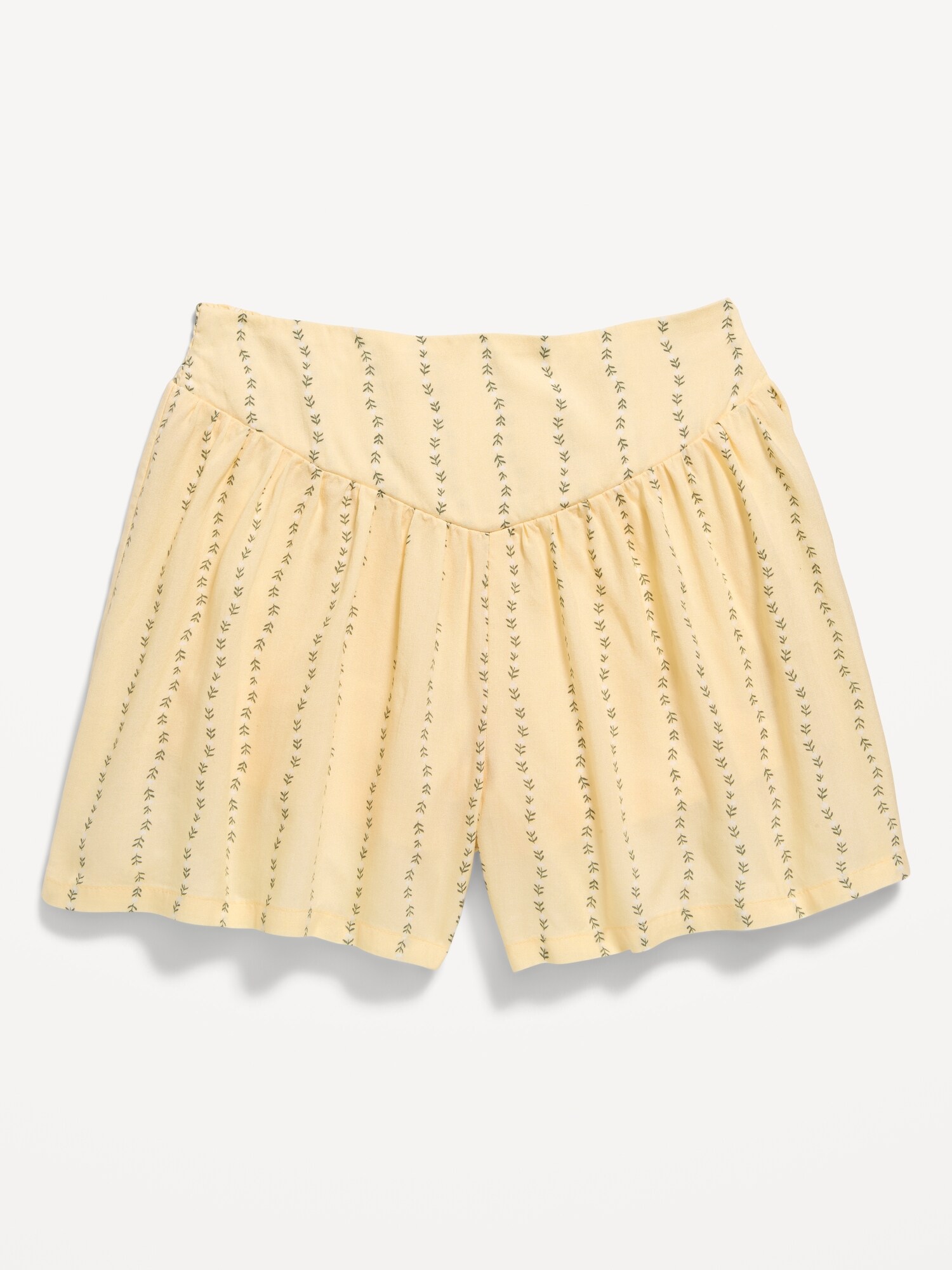 Шорты Old Navy Printed Pull-On Shorts для девочек, цвет: Жёлтый с принтом — фото 4