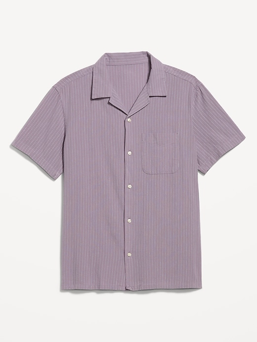 Image number 4 showing, Short-Sleeve Striped Camp Shirt