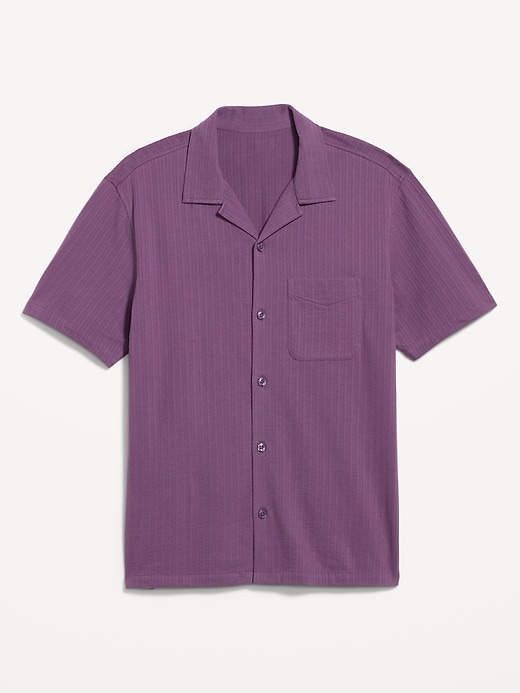 Image number 4 showing, Short-Sleeve Textured Camp Shirt