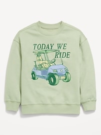 Image number 1 showing, Favorite Fleece Oversized Graphic Sweatshirt for Boys