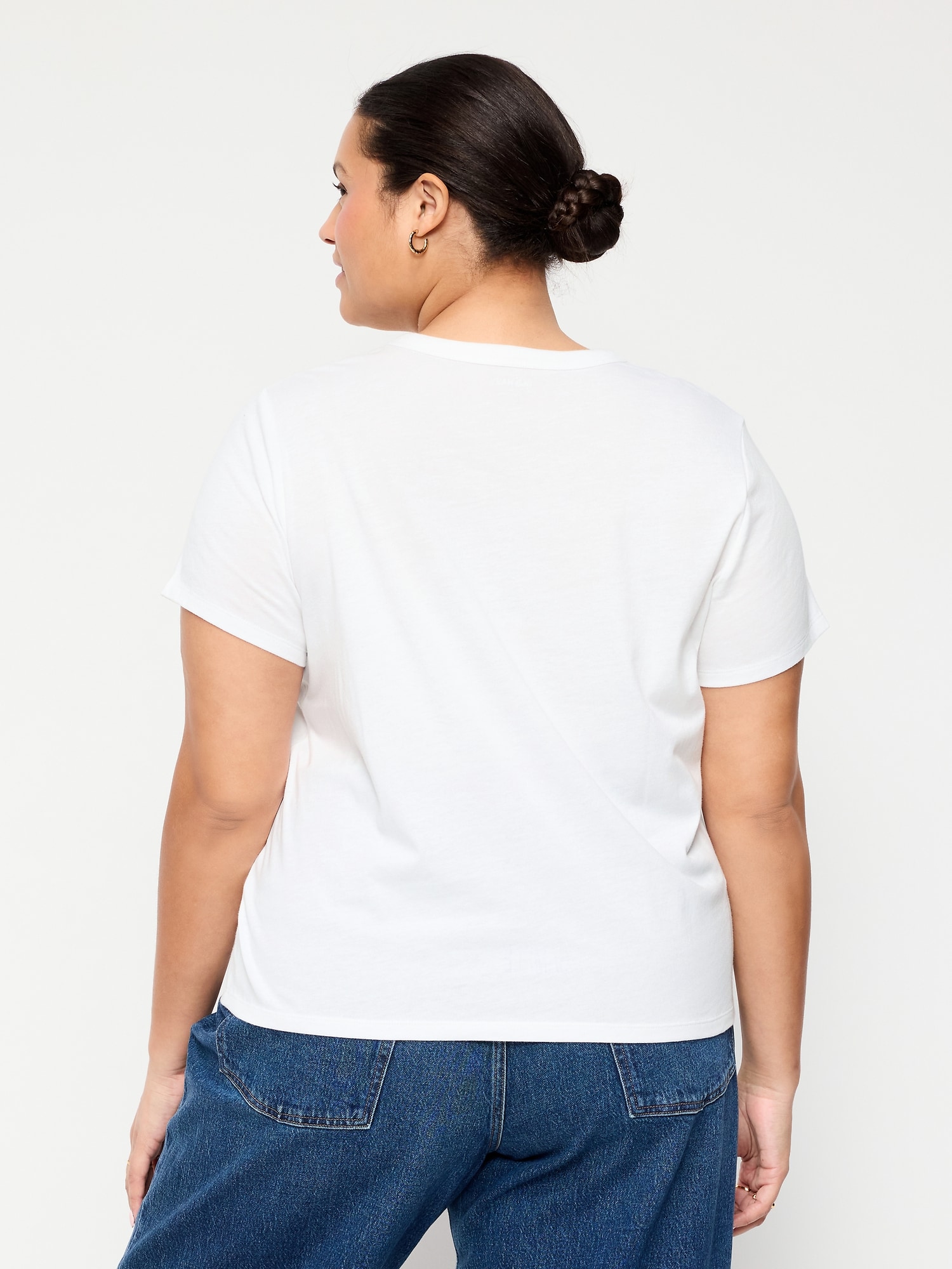 Crew-Neck Flag Graphic T-Shirt