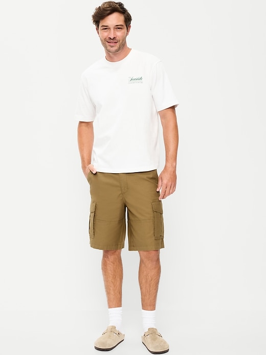 Image number 1 showing, 90's Loose Lived-In Cargo Shorts -- 10-inch inseam