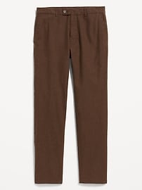 Image number 1 showing, 90's Straight-Fit Linen-Blend Dress Pants