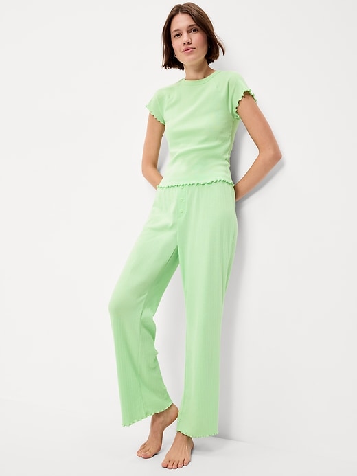 Image number 3 showing, Pointelle Sleep Pants