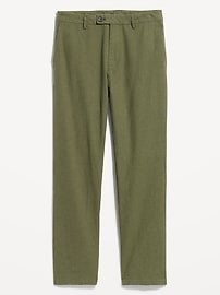 Image number 1 showing, 90's Straight-Fit Linen-Blend Dress Pants