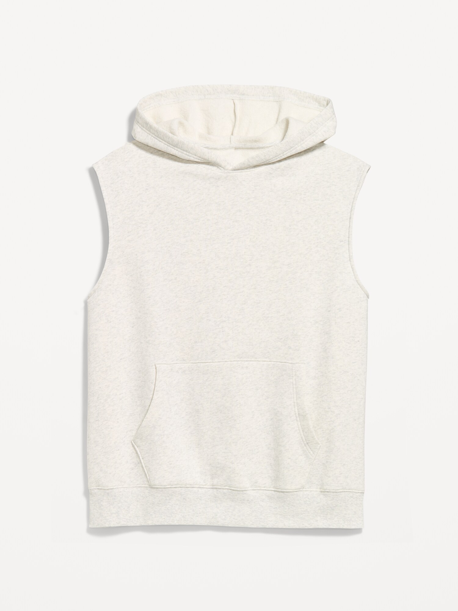 Мужское худи Old Navy Lived-In Pro Sleeveless Muscle, цвет: Светлый серый меланжевый — фото 4