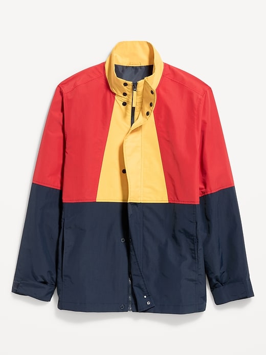 Image number 1 showing, Water-Resistant Relaxed Color-Block Jacket
