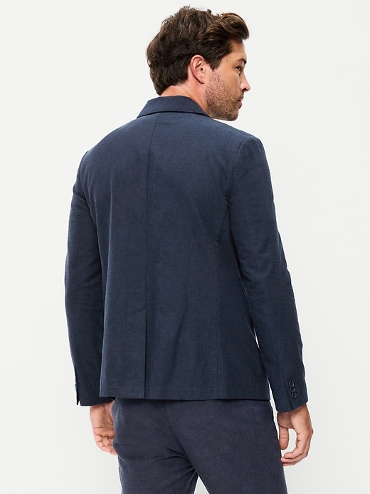 Image number 2 showing, Relaxed Unlined Linen-Blend Blazer