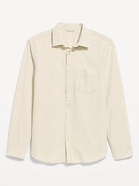 Image number 1 showing, Long-Sleeve Relaxed Striped Pocket Shirt