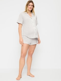 Maternity Classic Pajama Short Set