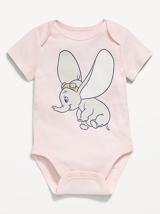 Image number 1 showing, Disney© Dumbo Short-Sleeve Graphic Bodysuit for Baby