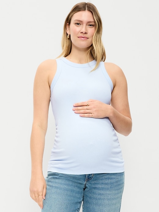 Image number 1 showing, Maternity High-Neck Tank Top