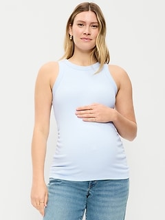 Maternity High-Neck Tank Top