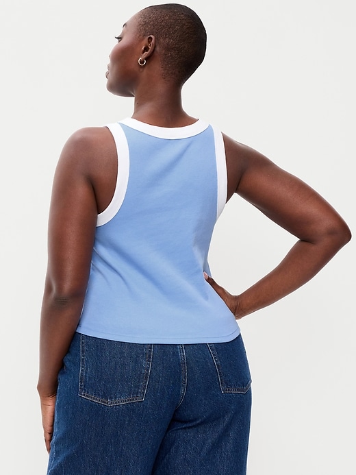 Image number 5 showing, Graphic Snug Crop Tank Top