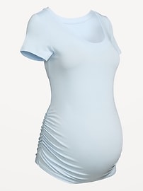 Image number 1 showing, Maternity Scoop-Neck T-Shirt
